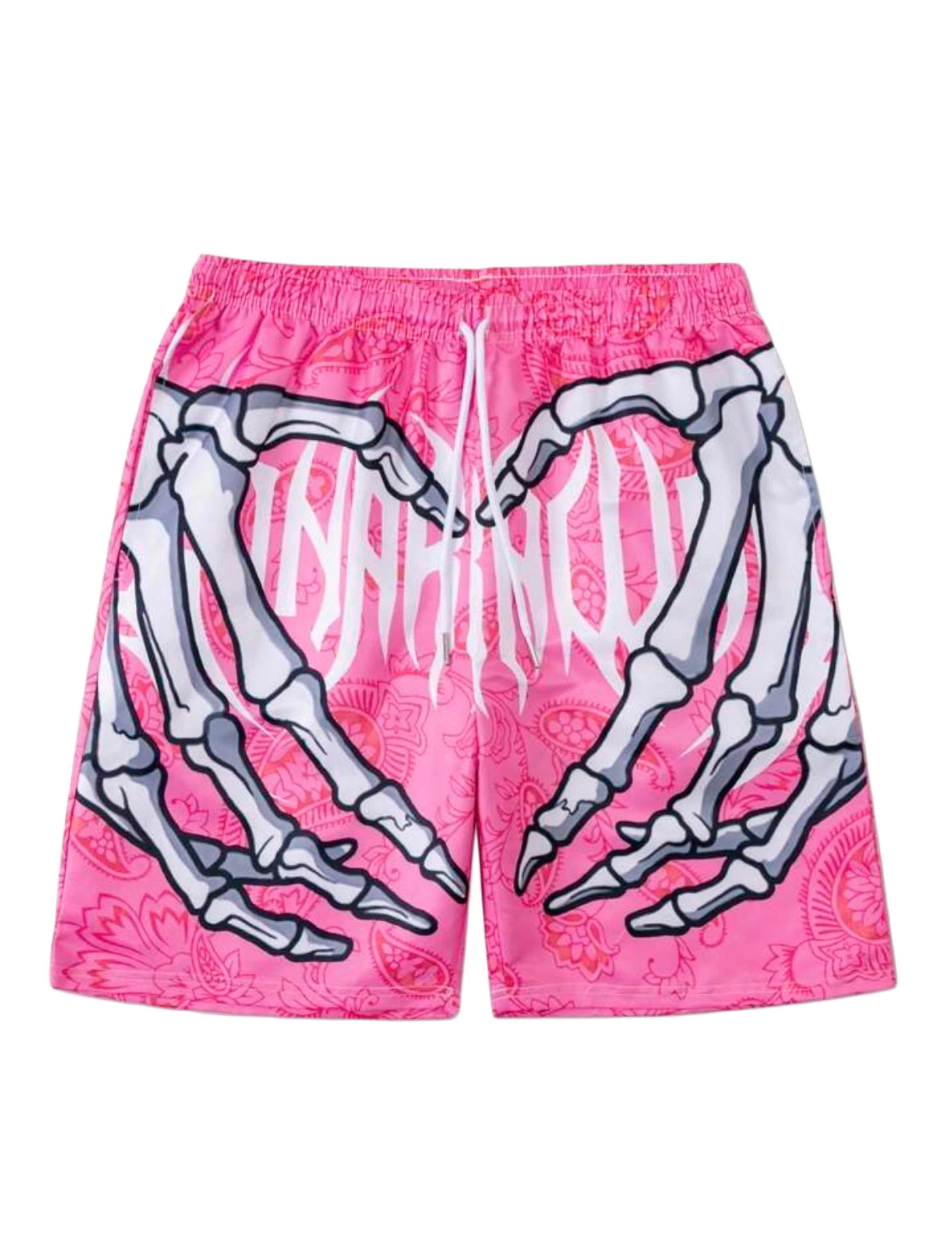 PINK SKELETON SHORTS