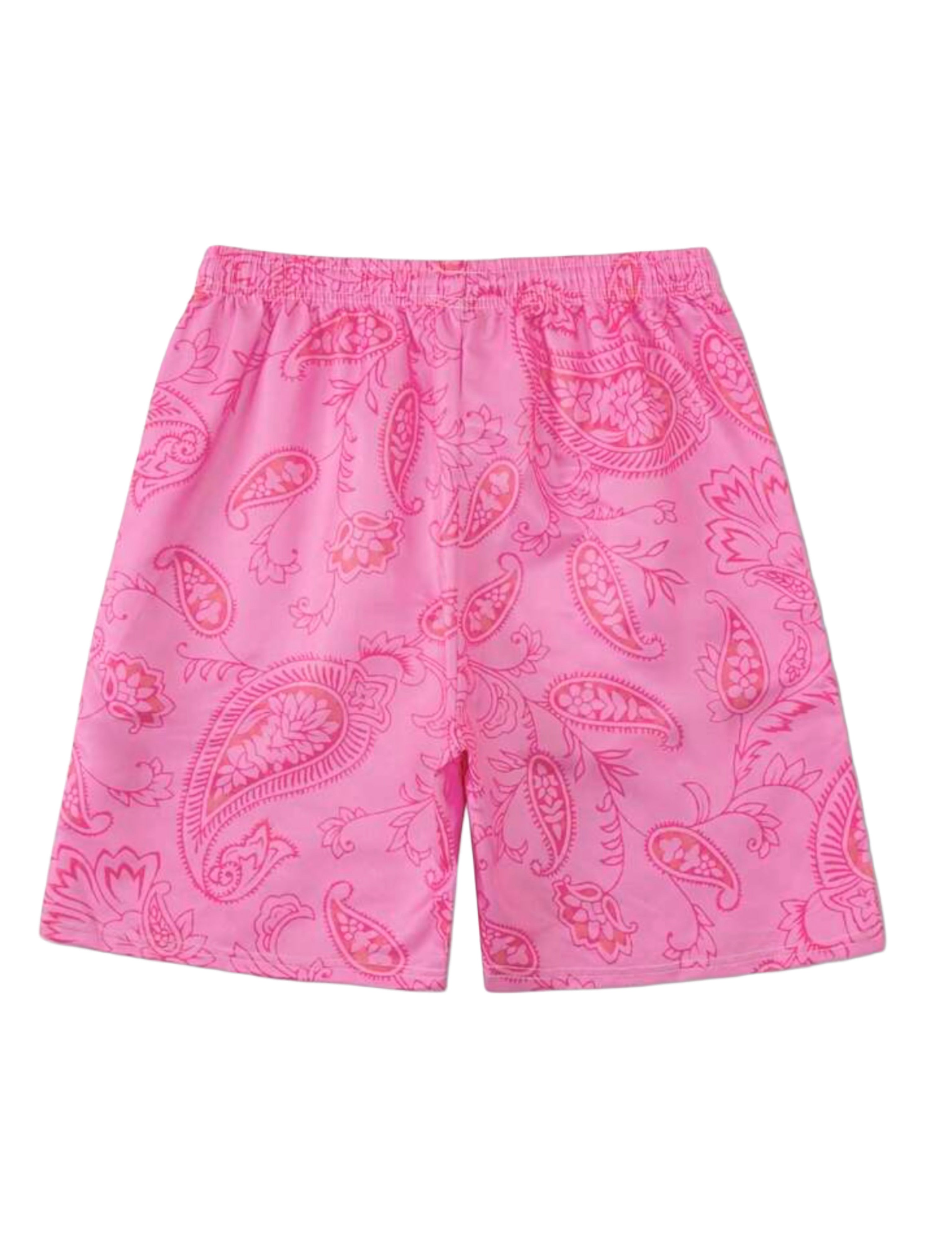 PINK SKELETON SHORTS