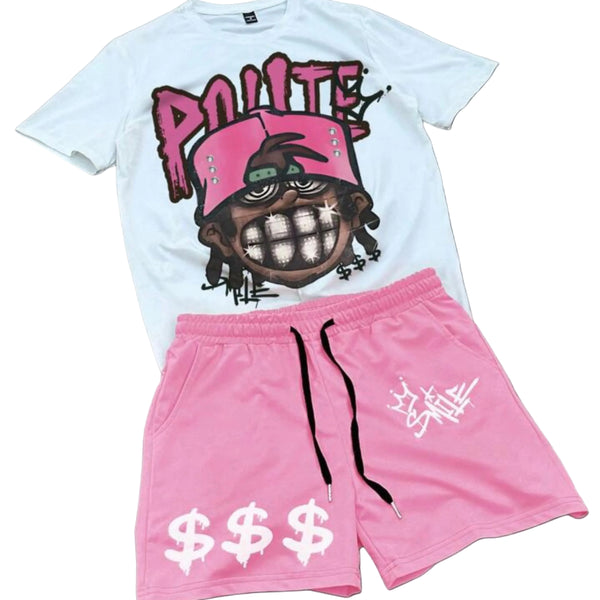 POLITE PINK WHITE SET