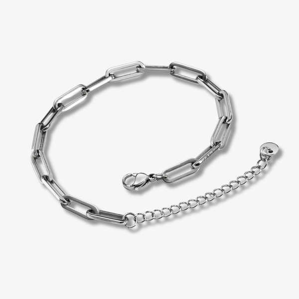 THE SILVER PAPERCLIP BRACELET